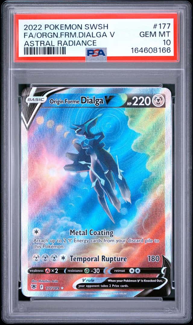 2022 Pokemon SWSH Origin Forme Dialga V Ultra Rare #177/189 PSA 10 GEM MINT