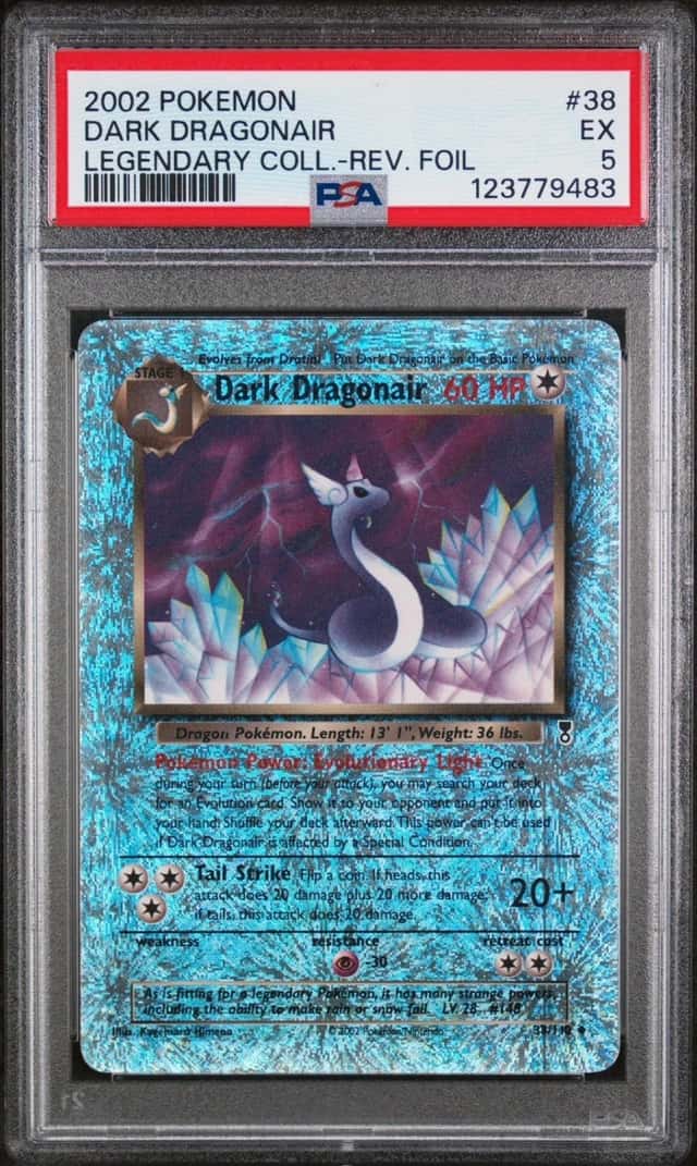 Dark Dragonair 38/110 Legendary Reverse Holo English PSA Graded 5 Pokemon