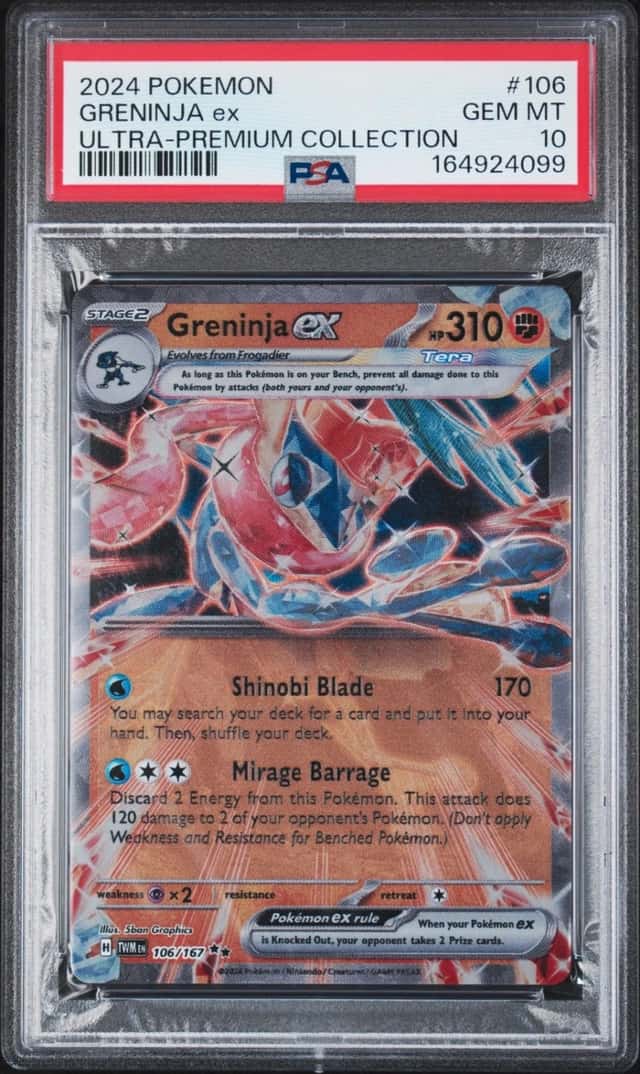 Pokemon Greninja EX Greninja EX Ultra-Premium Coll. Metal 106 PSA 10 Gem Mint