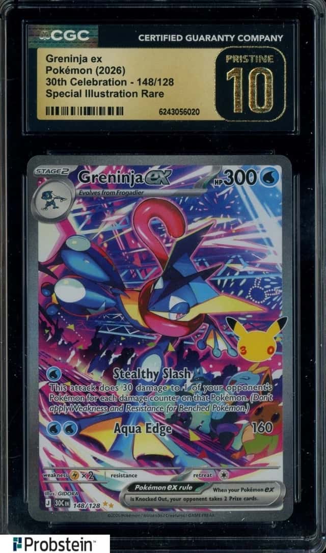 2026 Pokemon 30th Celebration Special Illustration Rare Greninja CGC 10 PRISTINE