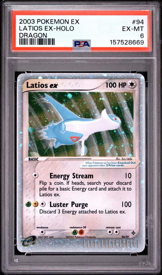 LATIOS EX 2003 POKEMON EX DRAGON 94/97 RARE HOLO PSA 6 Q5939