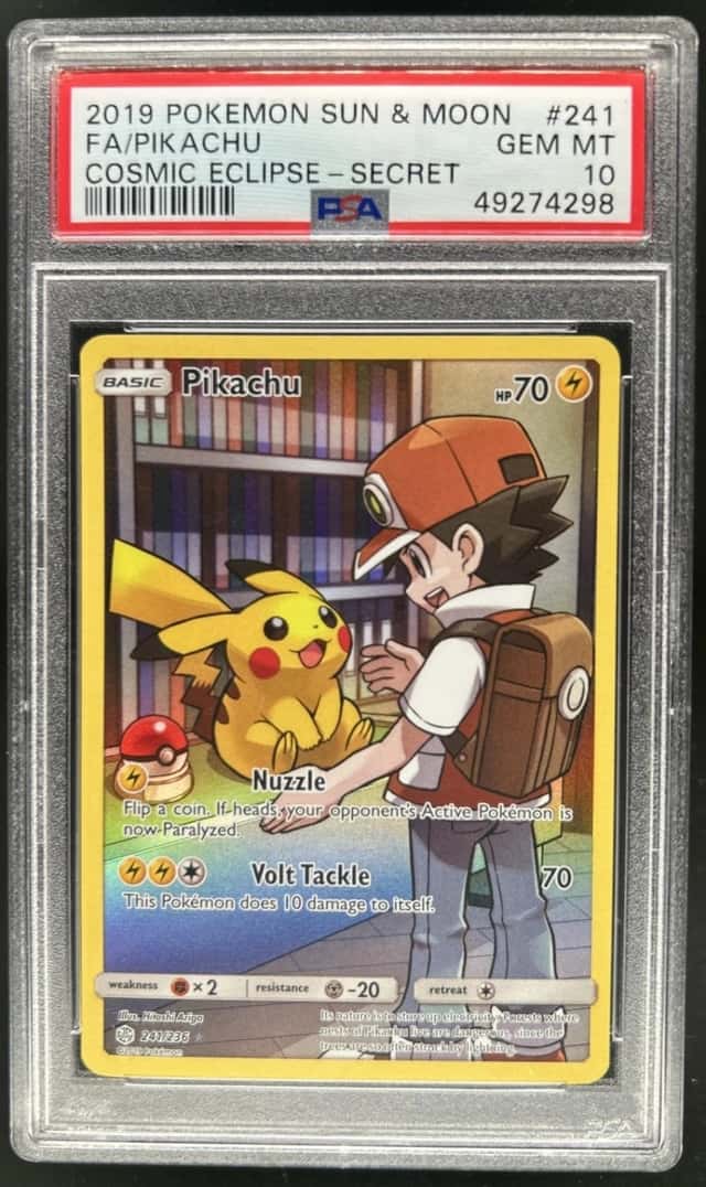 2019 Pokemon Sun & Moon Cosmic Eclipse Pikachu #241/236 PSA 10 GEM MINT