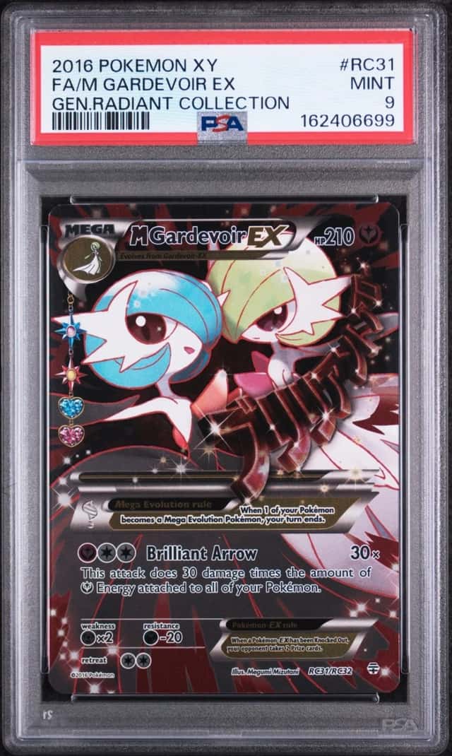 2016 POKEMON XY GENERATIONS RADIANT COLLECTION FULL ART/M GARDEVOIR EX PSA 9