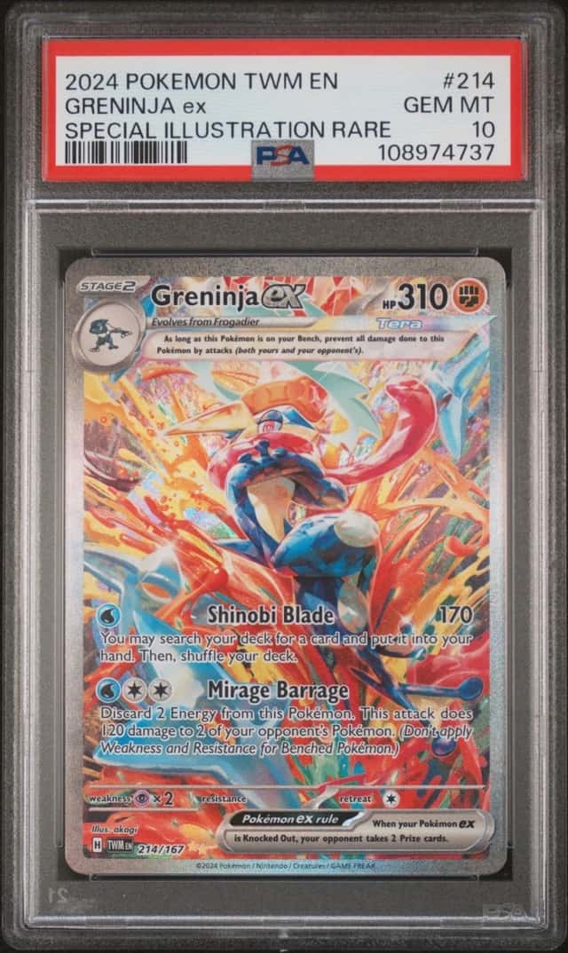 2024 POKEMON TWILIGHT MASQUERADE SPECIAL ILLUSTRATION RARE GRENINJA EX PSA 10