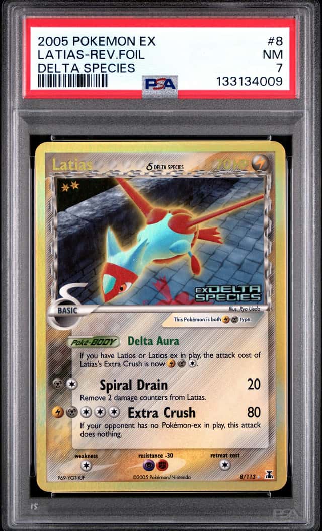 2005 Pokemon EX Delta Species Latias Reverse Holo #8/113 PSA 7