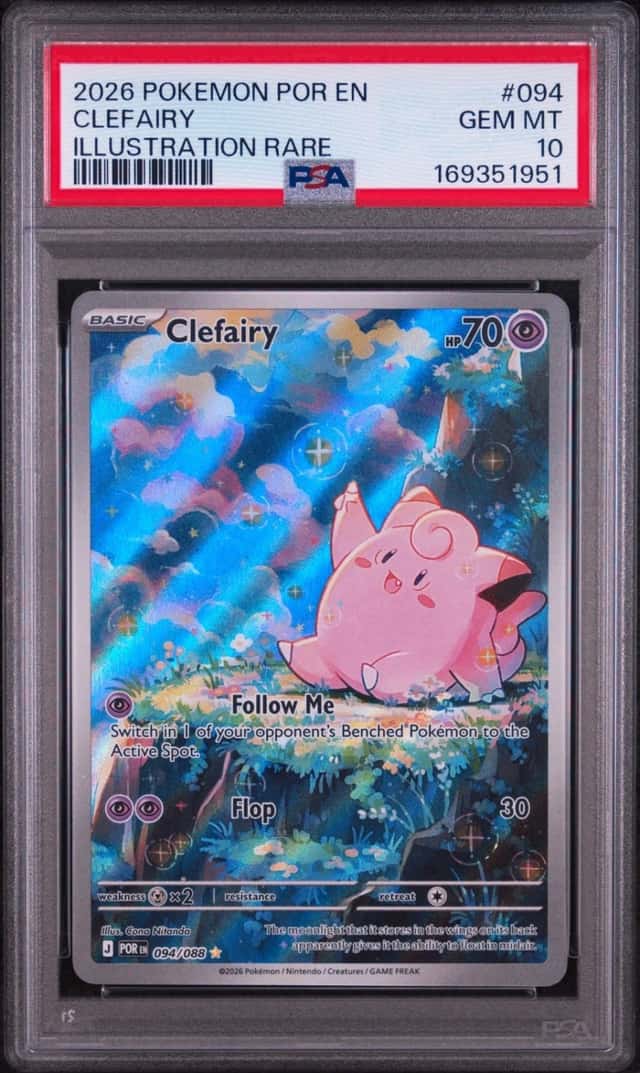 2026 POKEMON POR EN-PERFECT ORDER ILLUSTRATION RARE #094 CLEFAIRY PSA 10
