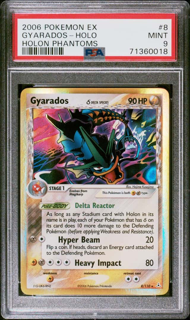 Gyarados EX 8/110 Holon Phantoms Holo Delta Species 2006 Pokemon PSA 9
