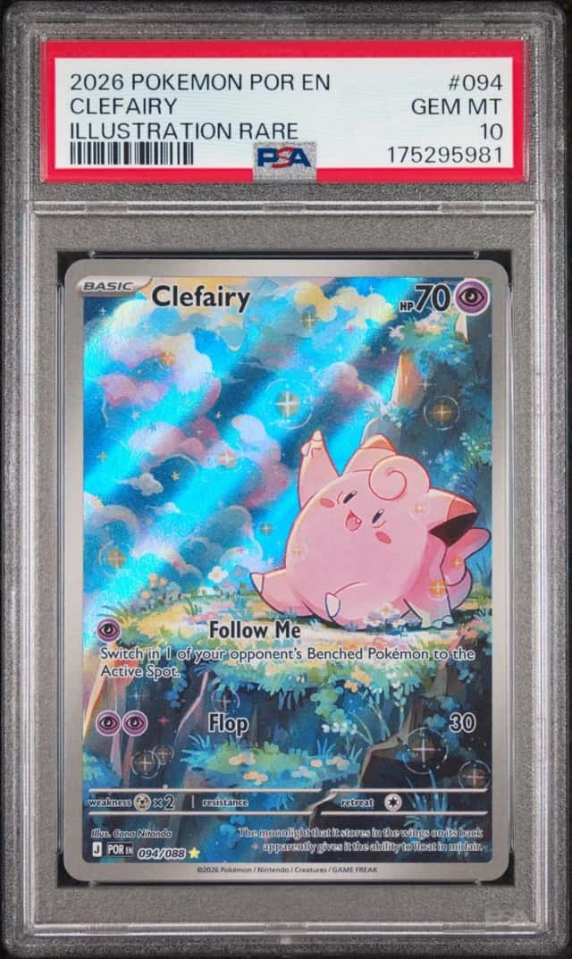 2026 POKEMON POR EN-PERFECT ORDER ILLUSTRATION RARE #094 CLEFAIRY PSA 10