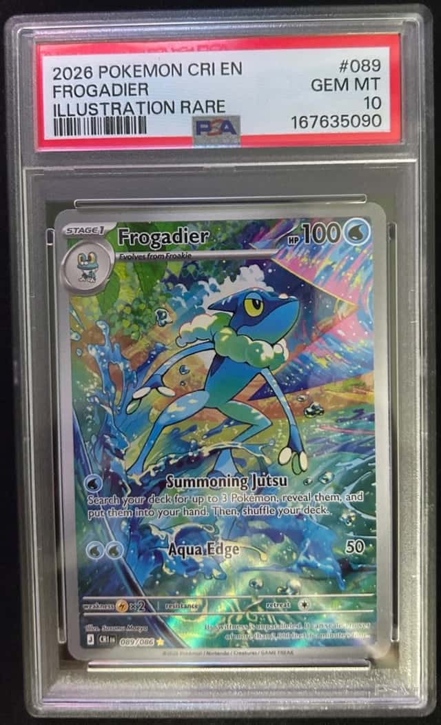 Frogadier - 2026 Pokemon Chaos Rising (English) - 89/86 - IR - PSA 10 Gem Mint