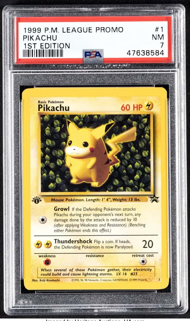 Pokémon Pikachu 1 Pokémon League Promo PSA Trading...
