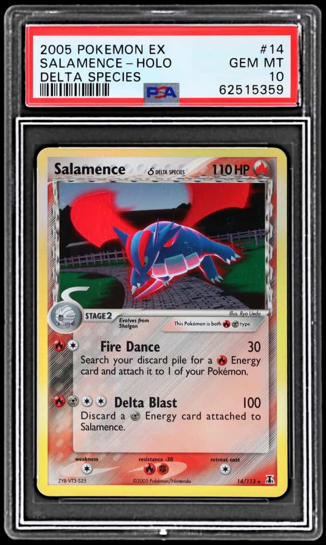 2005 Pokemon Ex Delta Species Holo Salamence #14