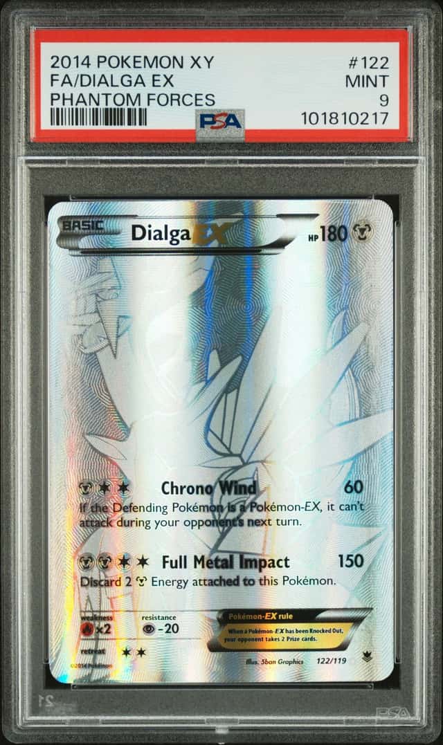 2014 Pokemon XY Phantom Forces Holo Dialga Ex #122