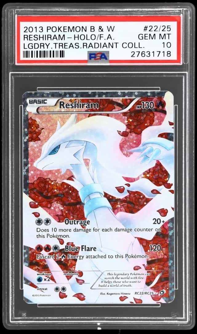 2013 Pokemon Black and White Legendary Treasures Radiant Collection Reshiram #RC22/RC25
