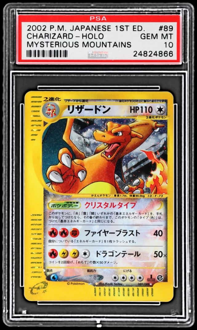 2002 Pokemon Mysterious Mountains Japanese 1st Edition Holo Charizard #089