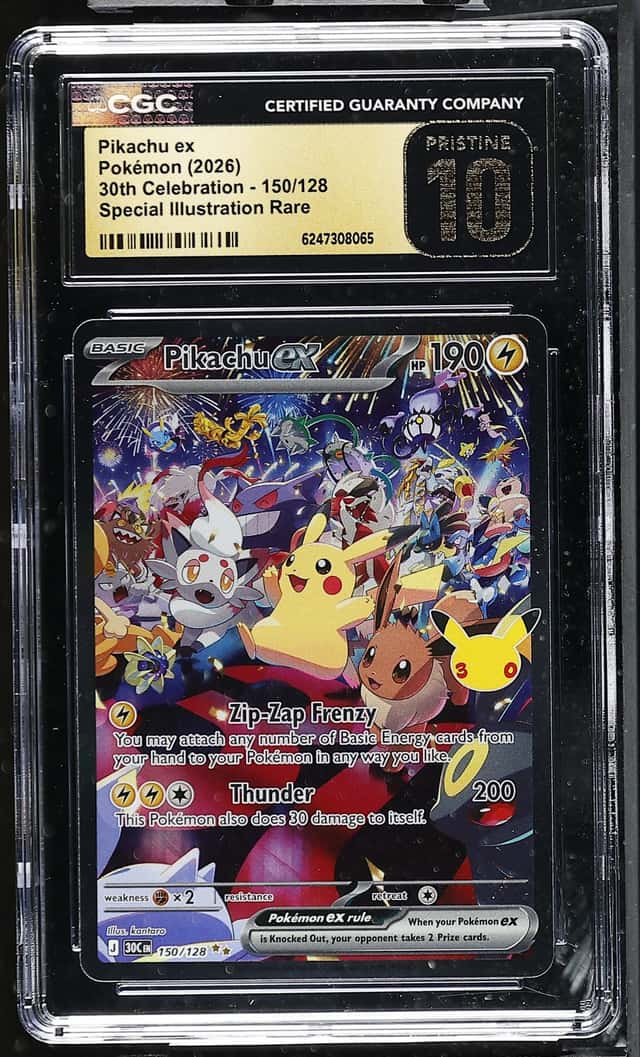 2026 Pokemon 30th Celebration Special Illustration Rare Pikachu Ex #150