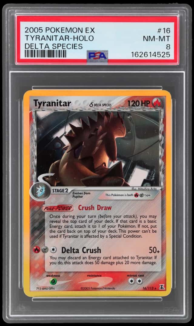 2005 Pokemon Ex Delta Species Holo Tyranitar #16