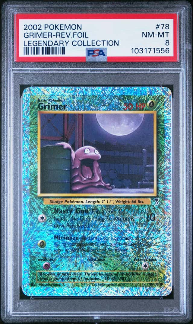 2002 Pokemon Legendary Collection Reverse Holo Grimer #78