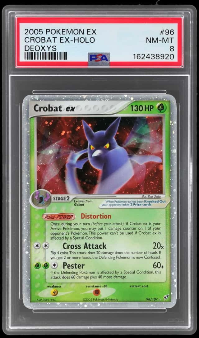 2005 Pokemon Ex Deoxys Holo Crobat Ex #96