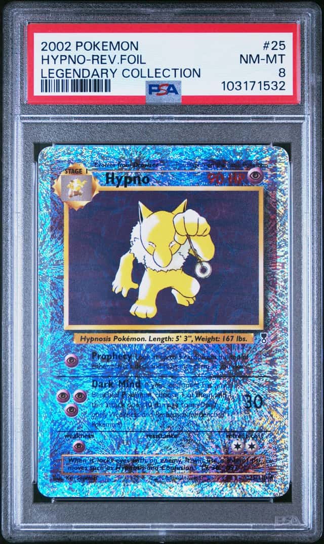 2002 Pokemon Legendary Collection Reverse Foil Hypno #25