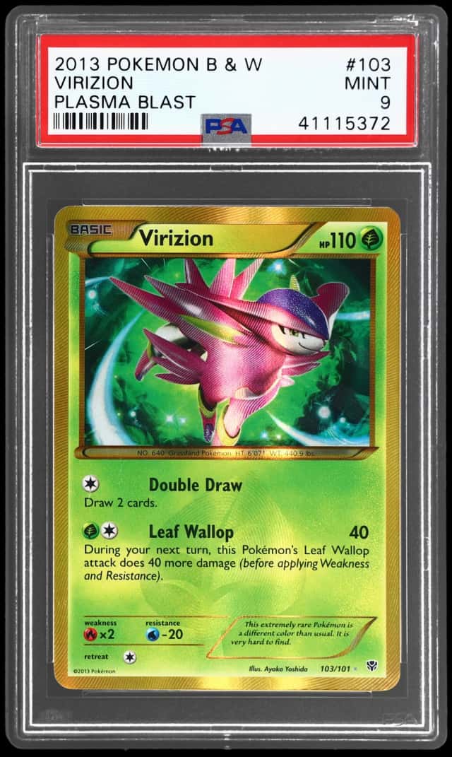 2013 Pokemon Black and White Plasma Blast Virizion #103
