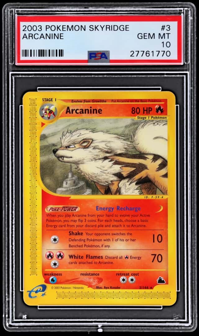 2003 Pokemon Skyridge Arcanine #3