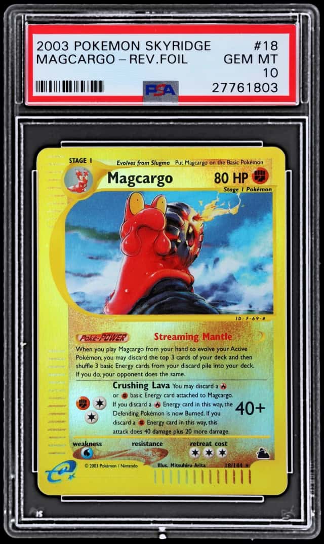 2003 Pokemon Skyridge Reverse Holo Magcargo #18