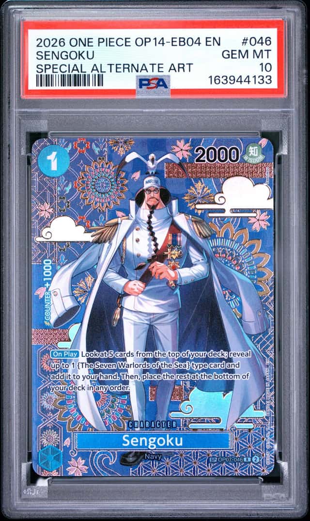 2026 ONE PIECE OP14-EB04-THE AZURE SEA'S SEVEN #046 SENGOKU PSA 10