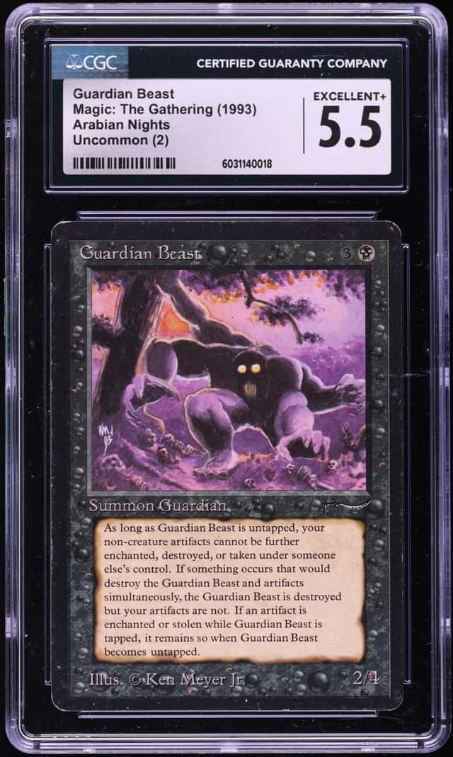1993 Magic The Gathering MTG Arabian Nights Guardian Beast CGC 5.5 EX+