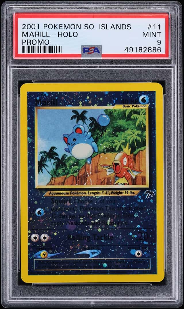 2001 Pokemon Southern Islands Promo Holo Marill #11 PSA 9 MINT