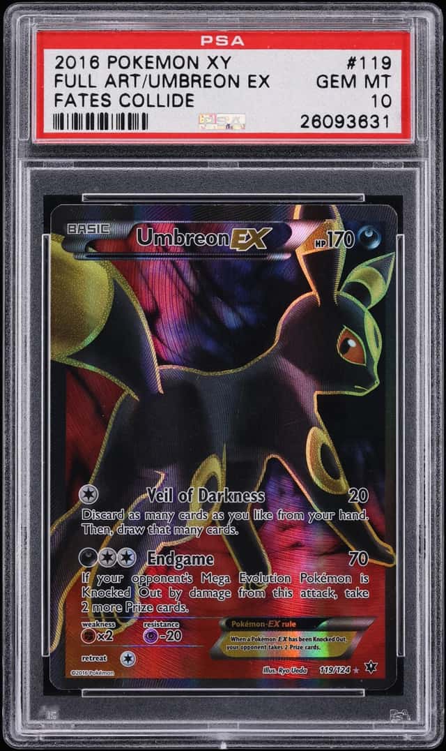 2016 Pokemon XY Fates Collide Full Art Umbreon EX #119 PSA 10 GEM MINT