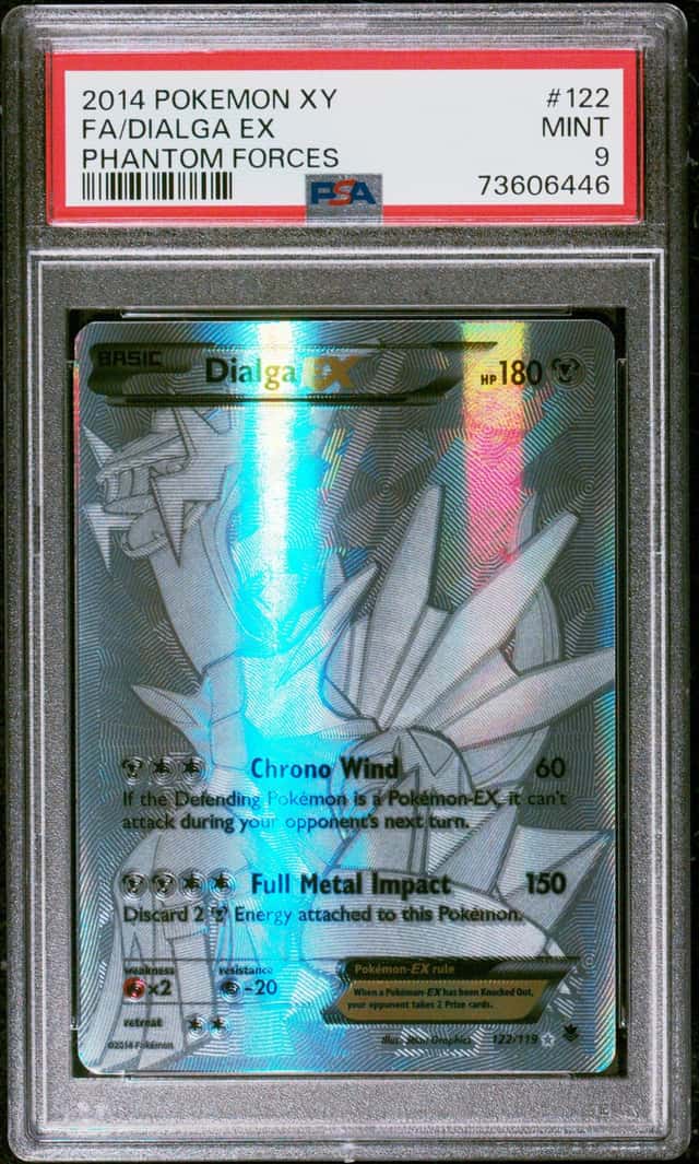 2014 Pokemon XY Phantom Forces Full Art Dialga EX #122 PSA 9 MINT