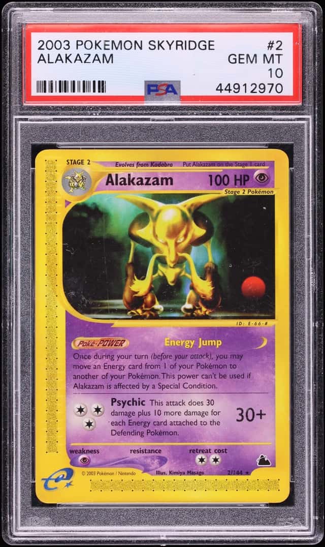 2003 Pokemon Skyridge Alakazam #2 PSA 10 GEM MINT