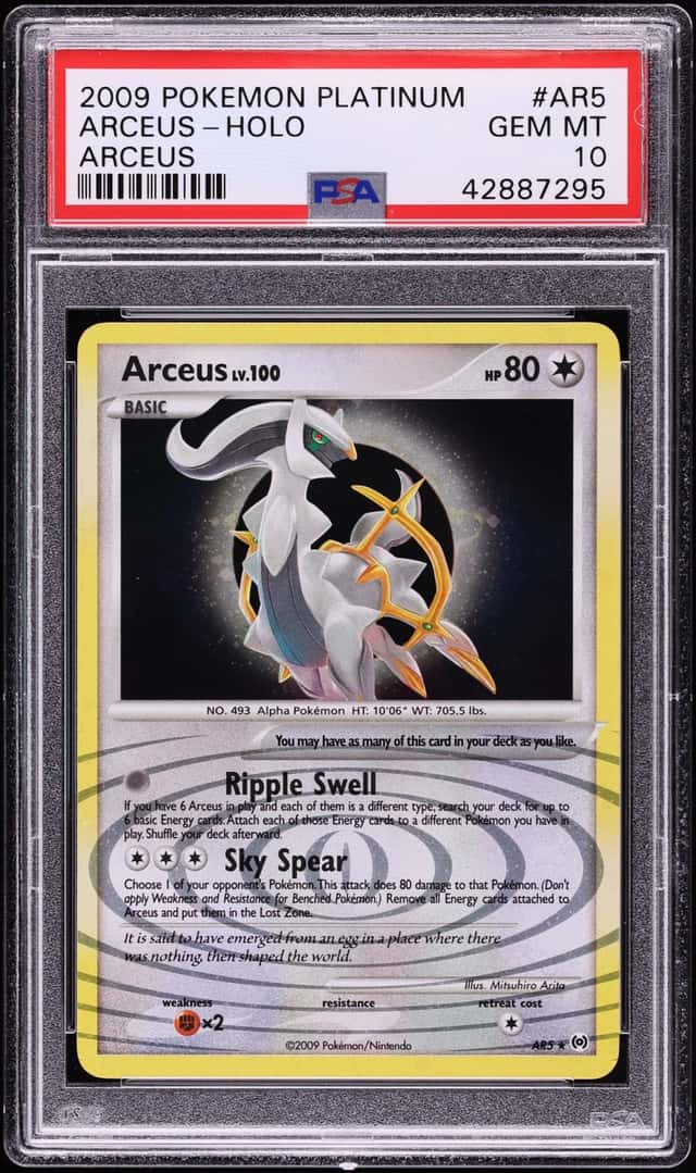 2009 Pokemon Platinum Arceus Holo Arceus #AR5 PSA 10 GEM MINT