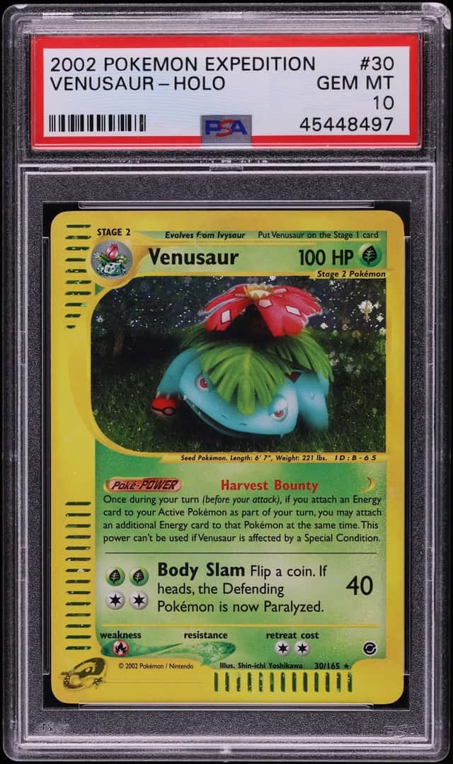 2002 Pokemon Expedition Holo Venusaur #30 PSA 10 GEM MINT