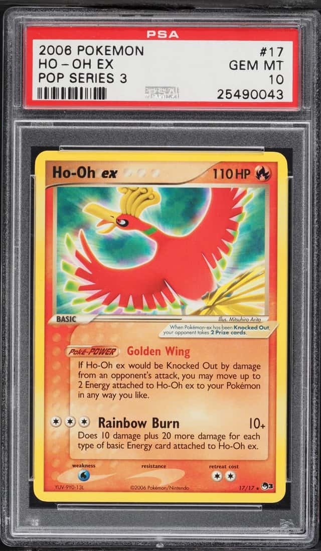 2006 Pokemon POP Series 3 Ho-Oh Ex #17 PSA 10 GEM MINT