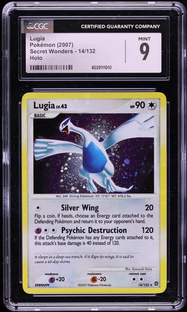 2007 Pokemon Diamond & Pearl Secret Wonders Holo Lugia #14 CGC 9 MINT