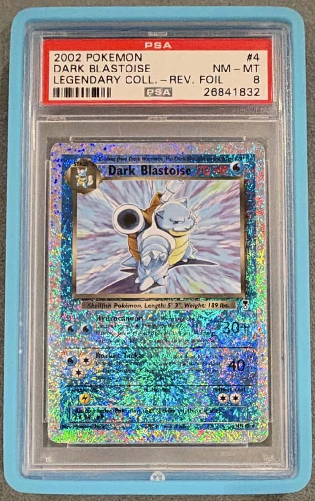 The Pokémon Company Dark Blastoise 4/110 Legendary Collection Reverse Holo PSA 8