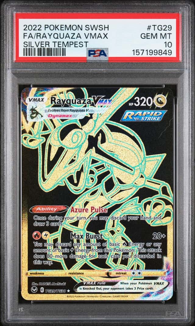 Pokemon Rayquaza Vmax Silver Tempest TG29/TG30 PSA 10 Gem Mint