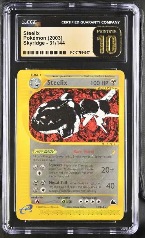 Pokemon Steelix Skyridge 31/144 CGC 10 Pristine