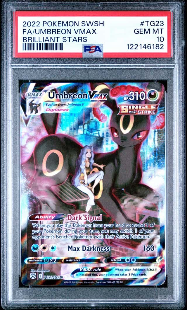 Umbreon VMAX TG23/TG30 Brilliant Stars TG Holo Full Art PSA 10 GEM MT