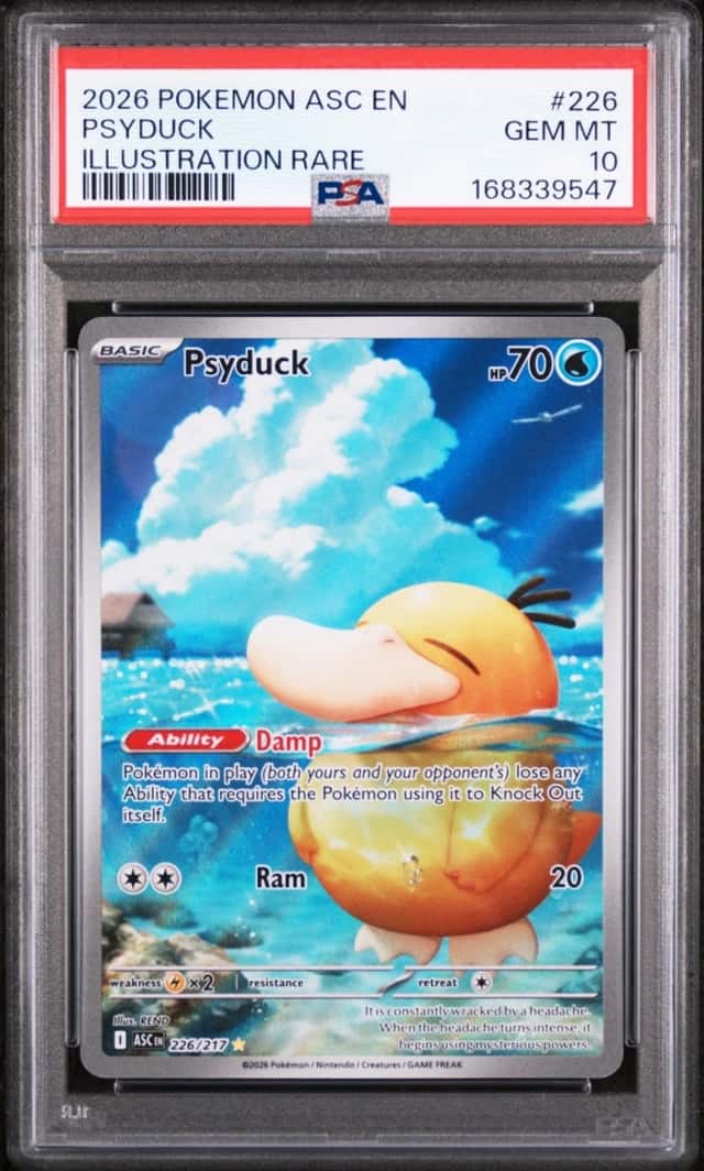 2026 POKEMON ASC EN-ASCENDED HEROES ILLUSTRATION RARE #226 PSYDUCK PSA 10