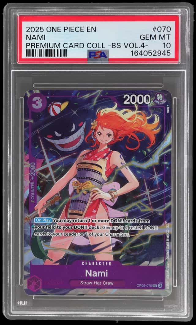 2025 One Piece Premium Card Collection Best Selection Volume 4 Nami #OP09-070