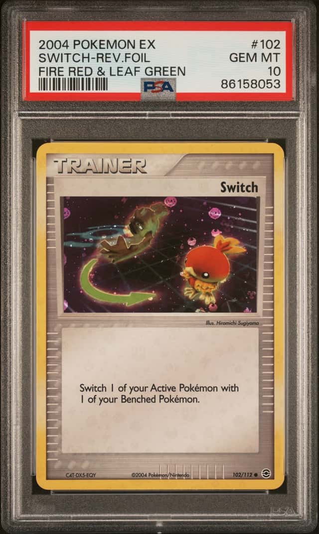 2004 Pokemon Ex Fire Red Leaf Green Reverse Holo Switch #102