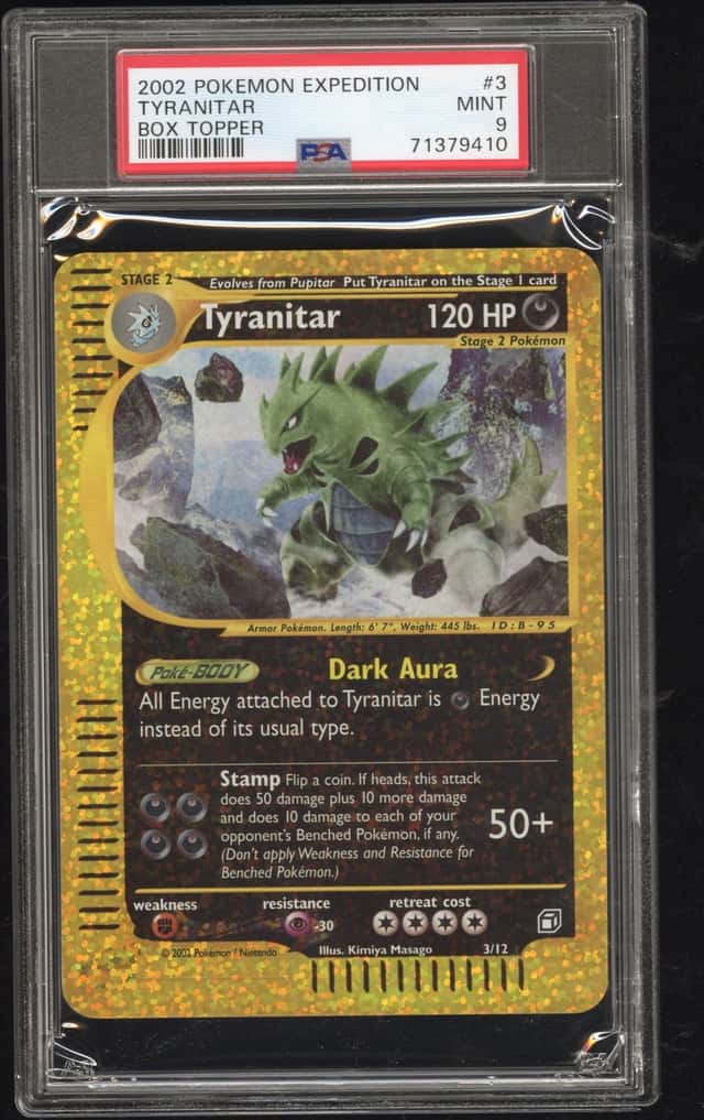 2002 Pokemon Expedition Box Topper Tyranitar #3