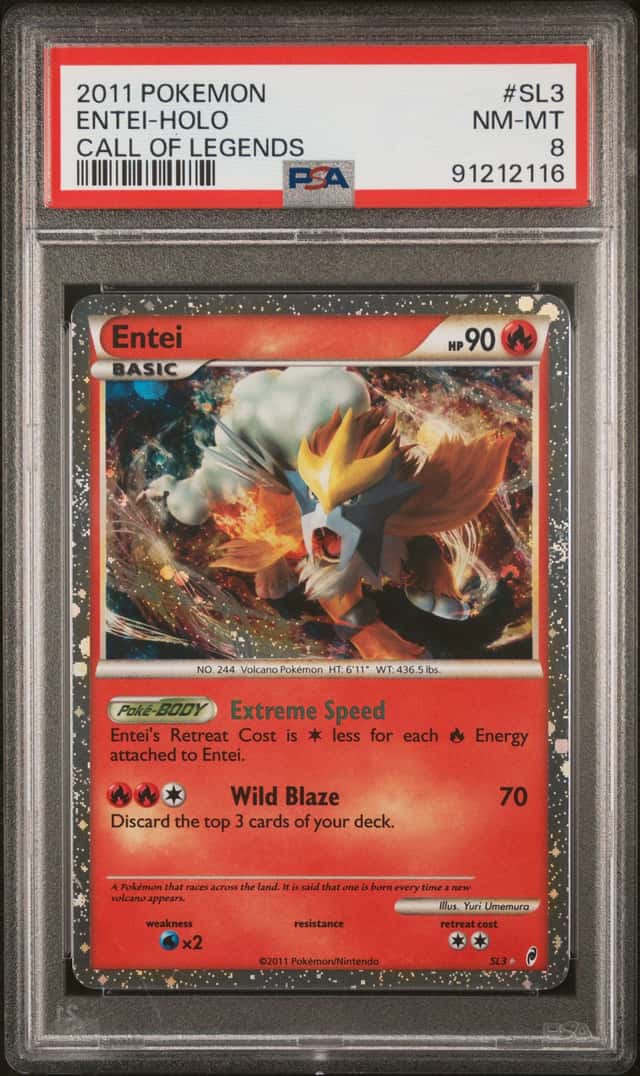 2011 Pokemon Call of Legends Holo Entei #SL3