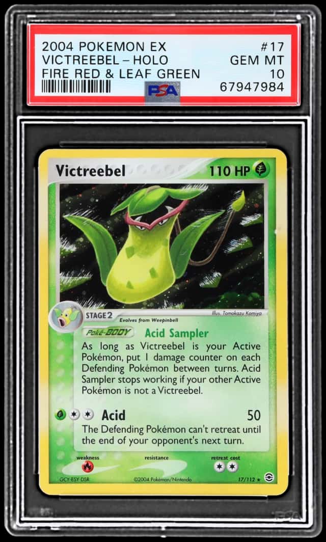 2004 Pokemon Ex Fire Red and Leaf Green Holo Victreebel #17