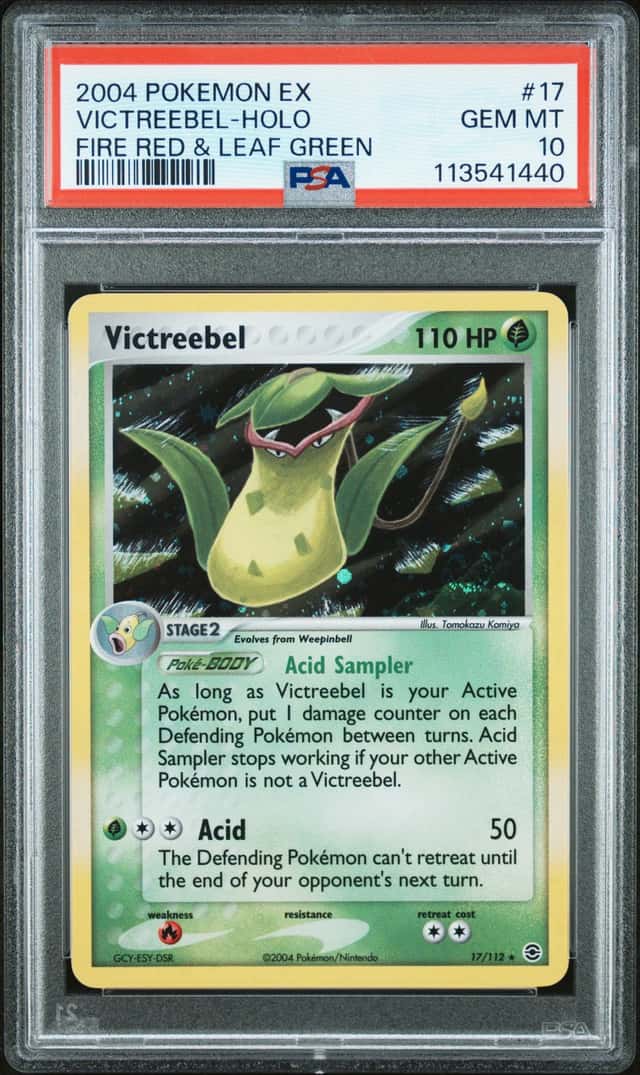 2004 Pokemon Ex Fire Red and Leaf Green Holo Victreebel #17