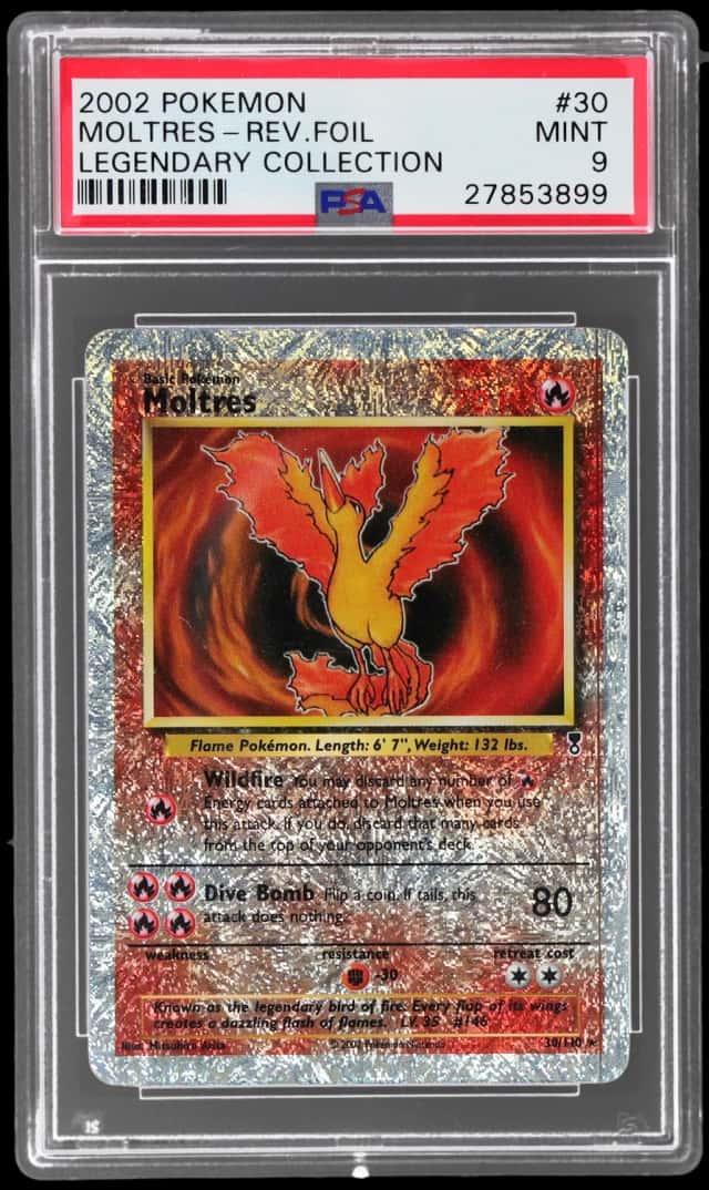 2002 Pokemon Legendary Collection Reverse Holo Moltres #30