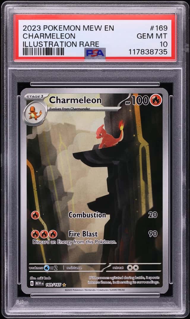 2023 Pokemon Scarlet & Violet 151 IR Charmeleon #169 PSA 10 GEM MINT
