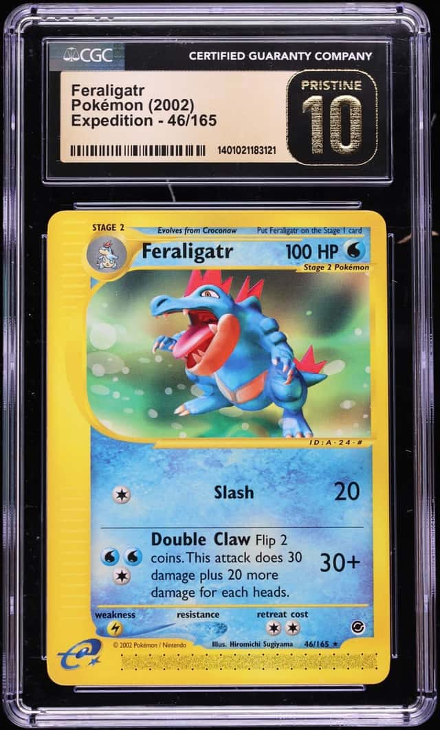 2002 Pokemon Expedition Feraligatr #46 CGC 10 PRISTINE
